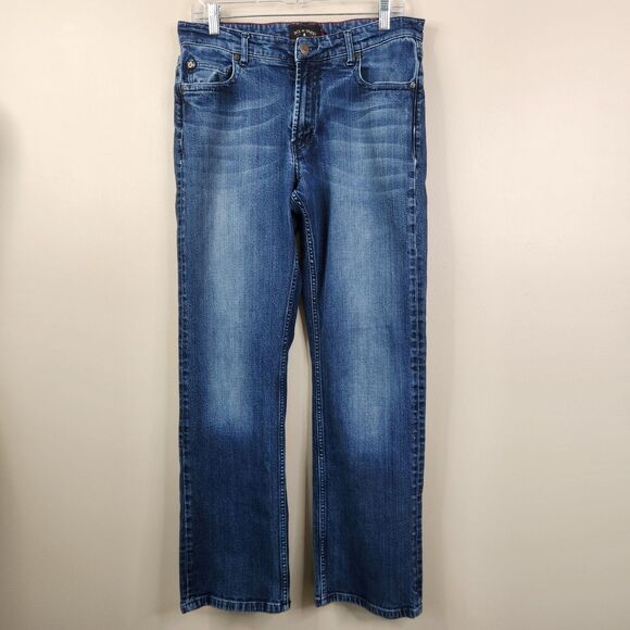 Jack Of Spades The High Roller 5 Pocket Style Straight Leg Denim Jeans 32x34 - Picture 2 of 12